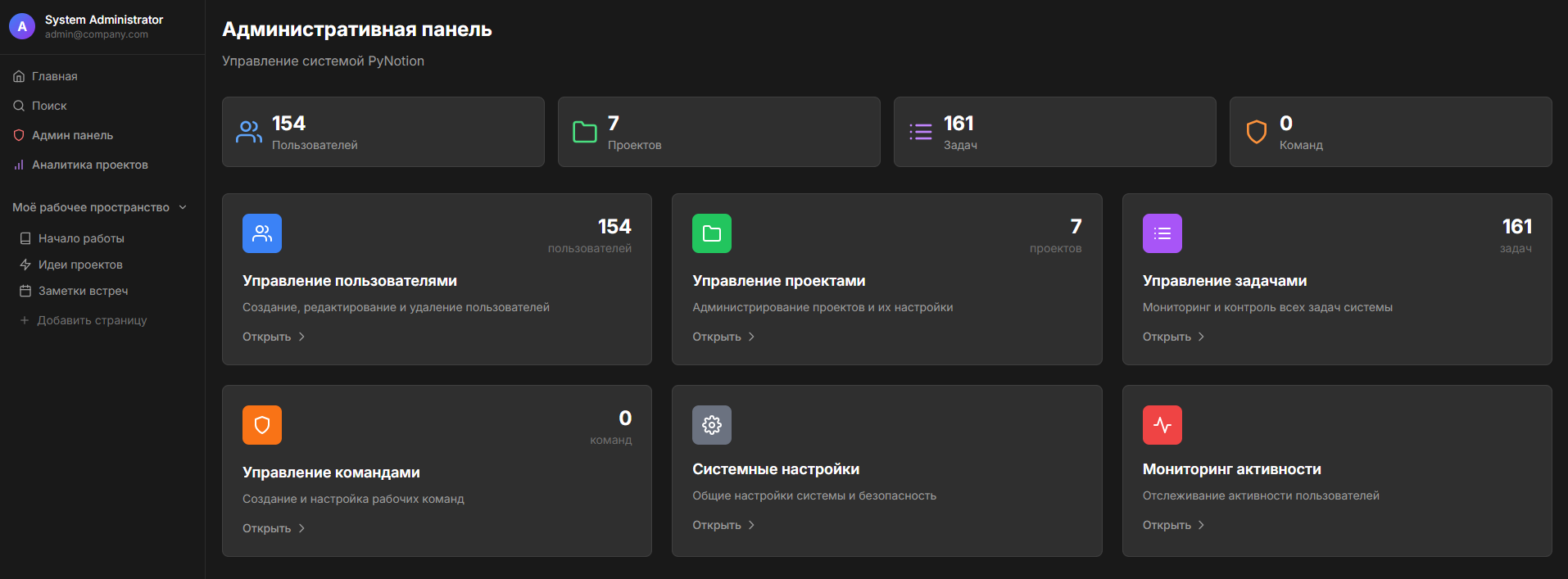 BuildSpace Interface - Analytics